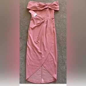 JJ's House Blush Pink Draped Dress